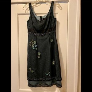 Adrianna Papell Beaded/Embroidered Dress Size 6